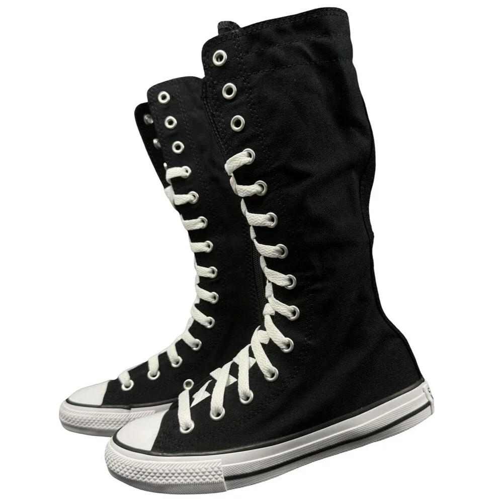 Converse Youth Size 1 Sneaker Shoes Chuck Taylor All Star XX-Hi Black White NEW